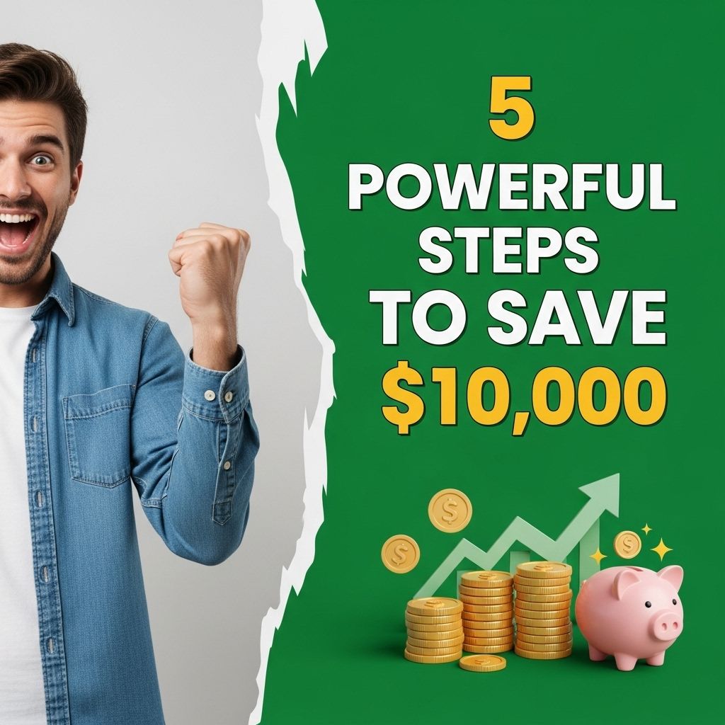 save 10000 in 5 steps