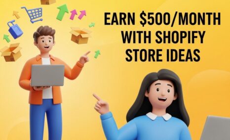 shopify store ideas 500 month