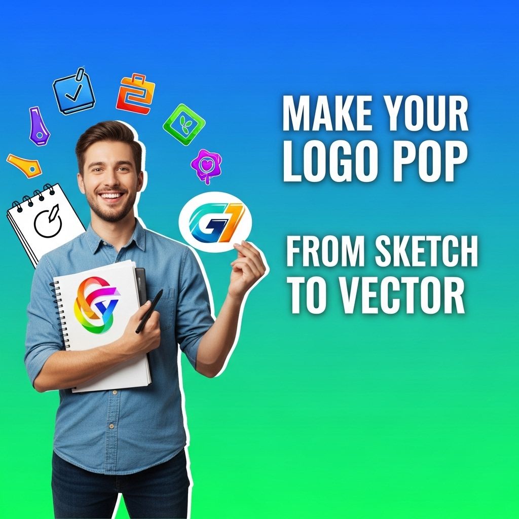 sketch to vector logo