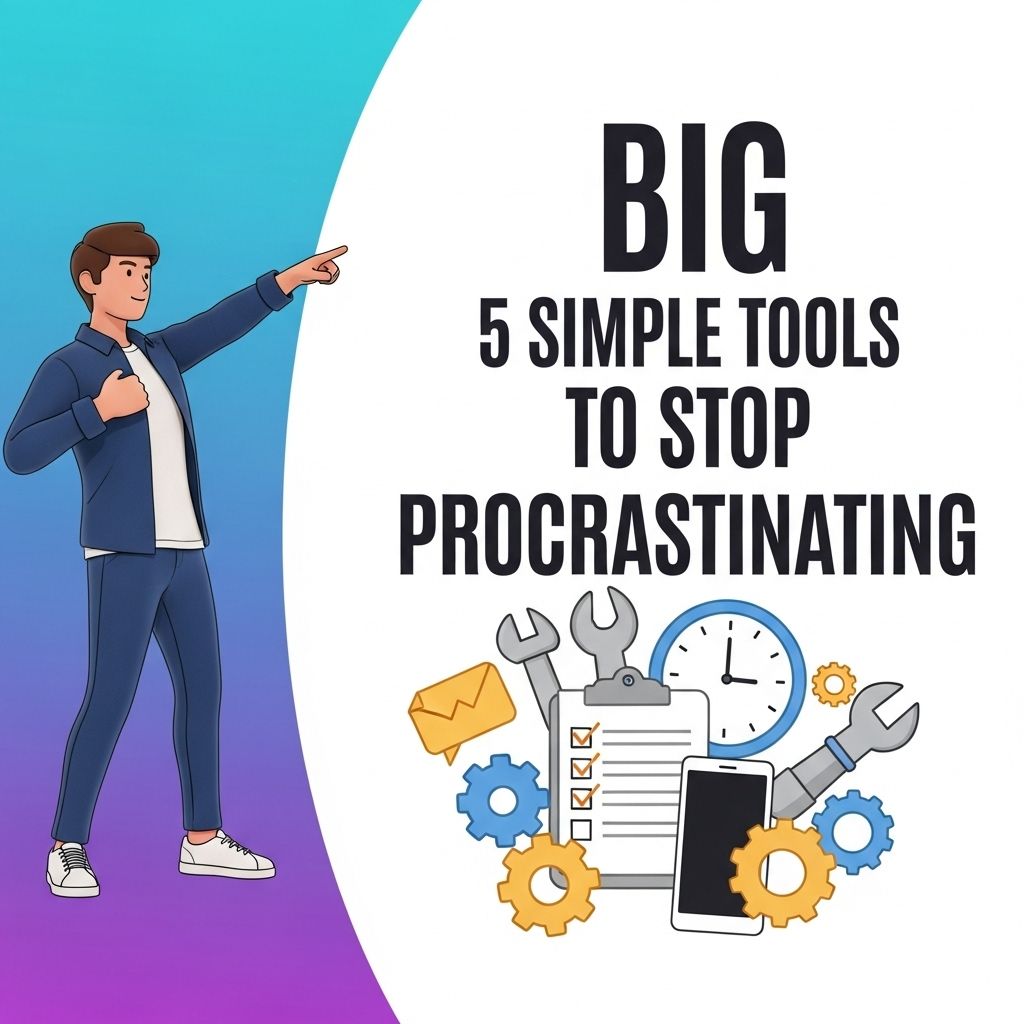 5 Simple Tools to Stop Procrastinating stop procrastinating tools