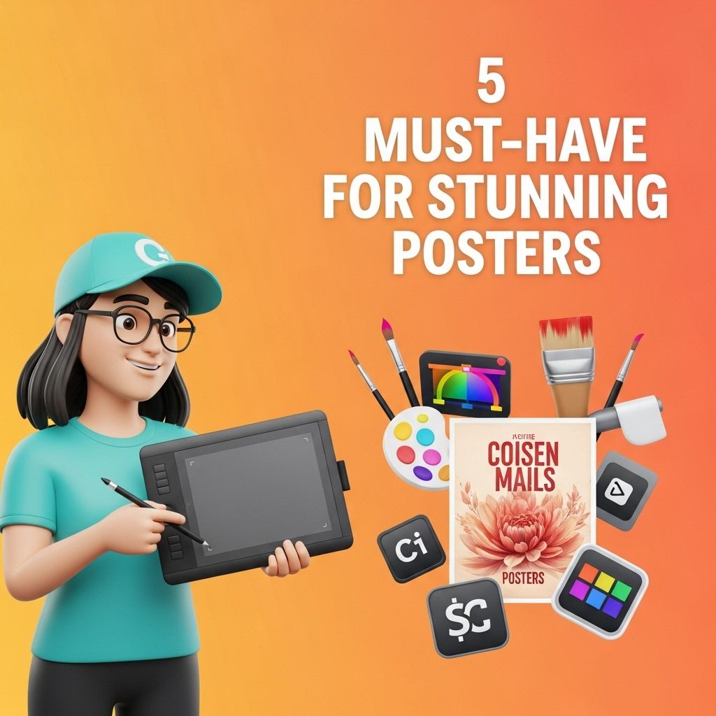 5 Must-Have Tools for Stunning Posters tools for stunning posters 1