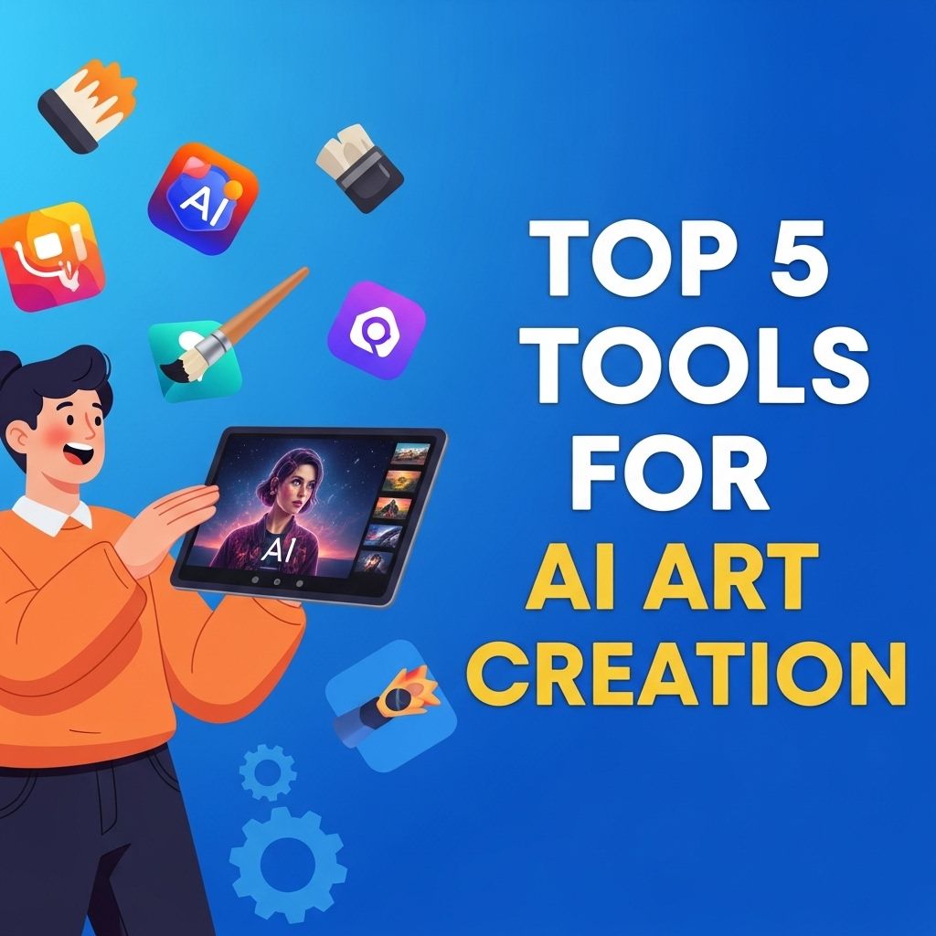 Top 5 Tools for Creating Stunning AI Art top 5 ai art tools
