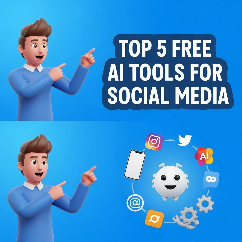 top 5 free ai tools social media