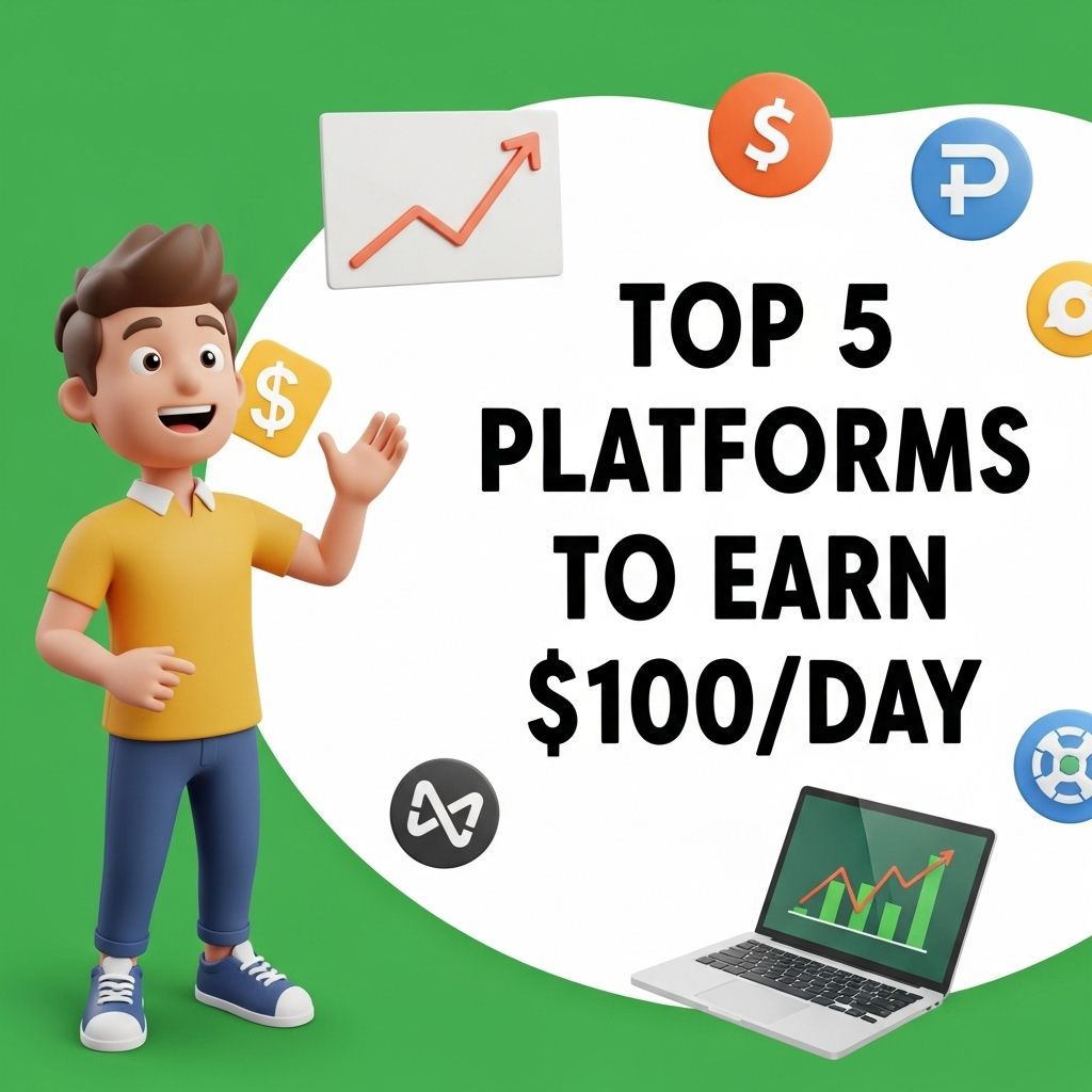 top 5 platforms earn 100 day