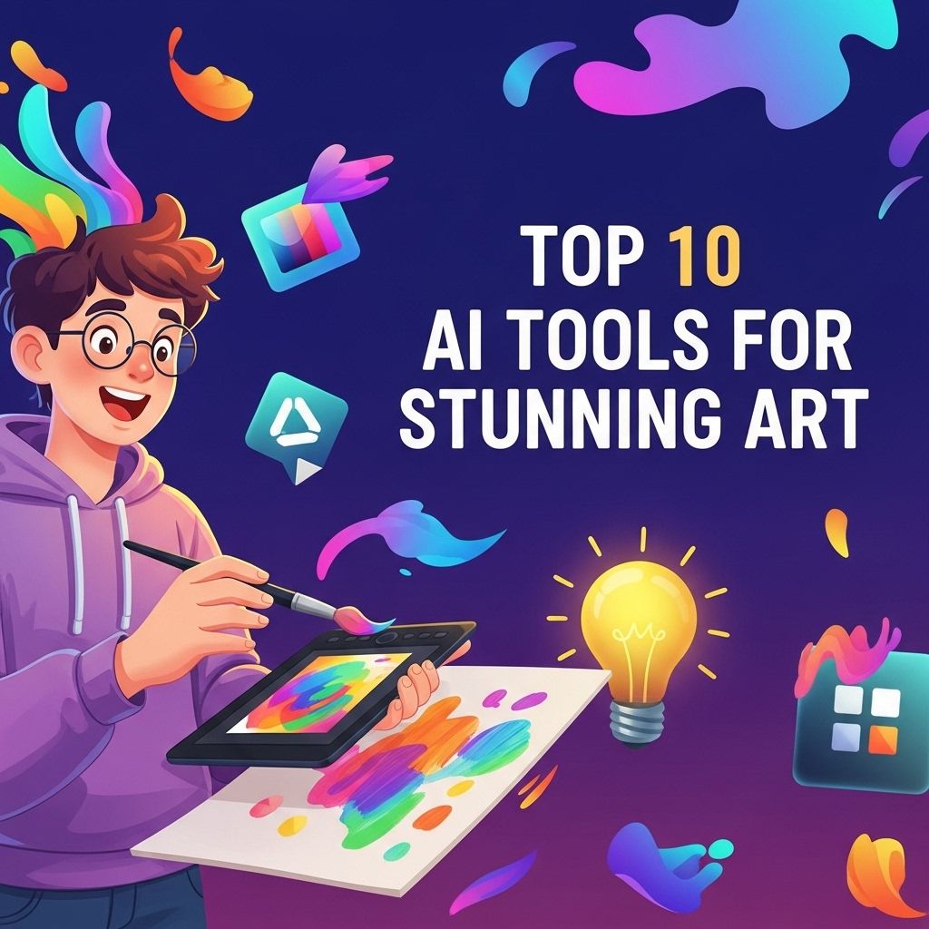 Top 10 AI Tools to Create Stunning Art top ai tools stunning art
