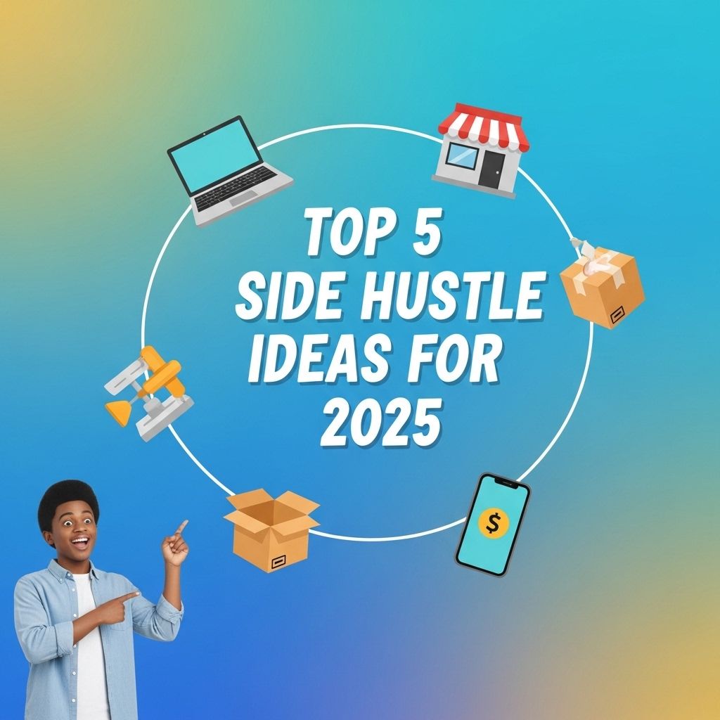 Top 5 Side Hustle Ideas for 2025 top side hustles 2025