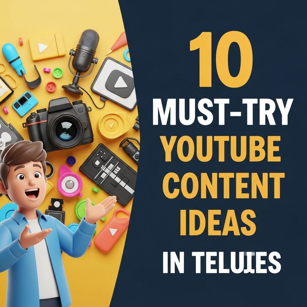 10 Must-Try YouTube Content Ideas in Telugu youtube content ideas telugu